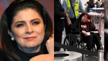 Victoria Ruffo preocupa a sus fans tras aparecer en silla de ruedas 
